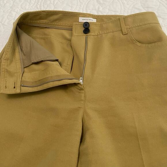 Rebecca Taylor Womens Pique Jean High Rise Wide Leg Size 6 Minimal Contemporary - Picture 8 of 10